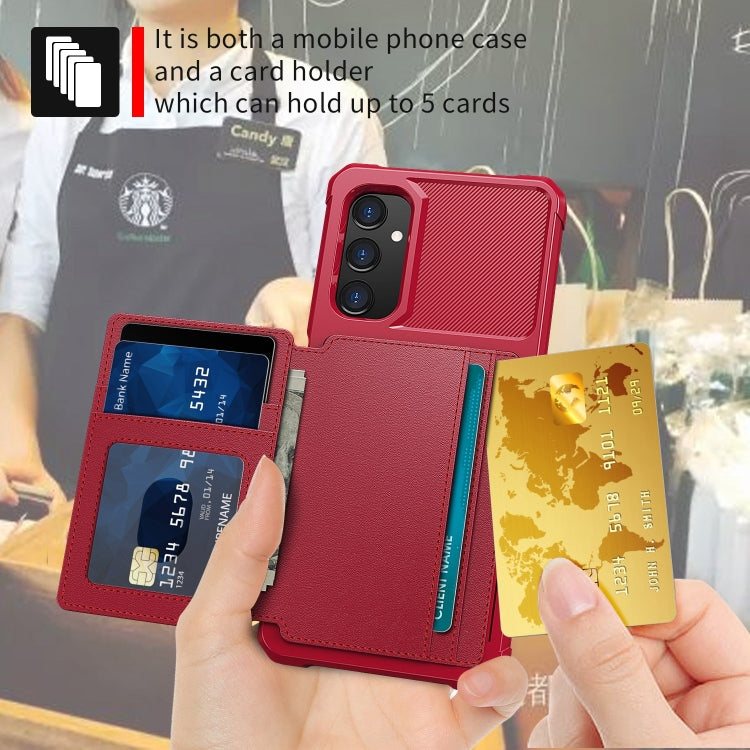 For Samsung Galaxy A05s Magnetic Wallet Card Bag Leather Phone Case