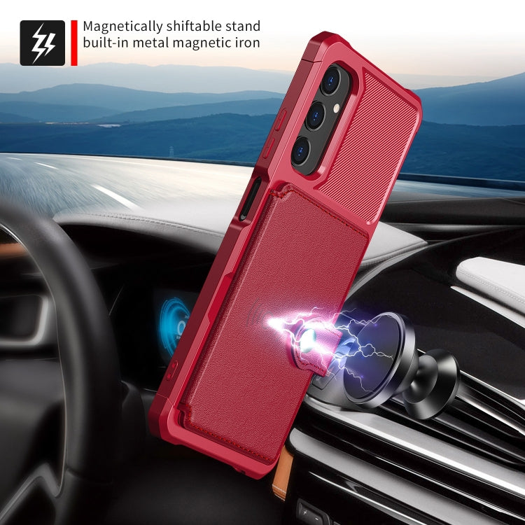For Samsung Galaxy A05s Magnetic Wallet Card Bag Leather Phone Case