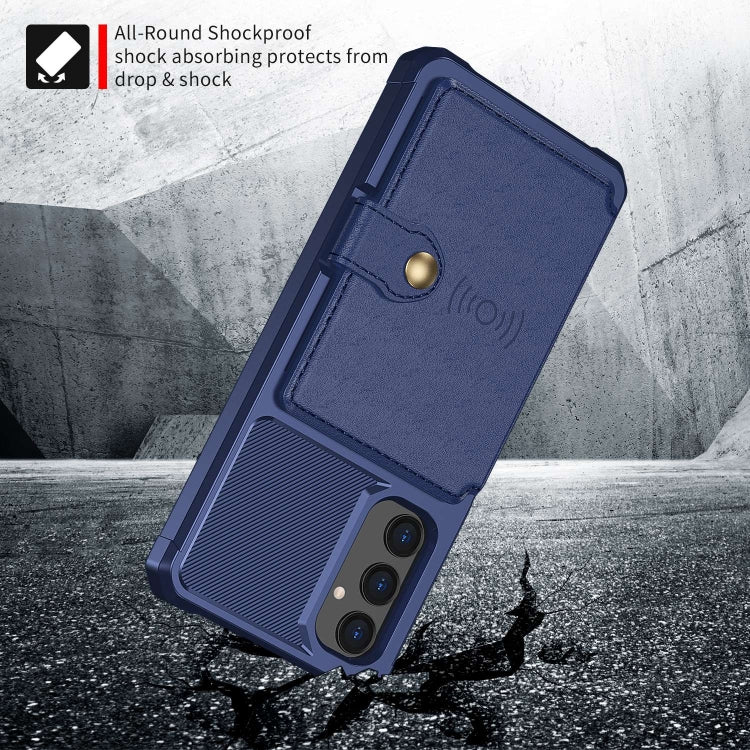For Samsung Galaxy A05s Magnetic Wallet Card Bag Leather Phone Case