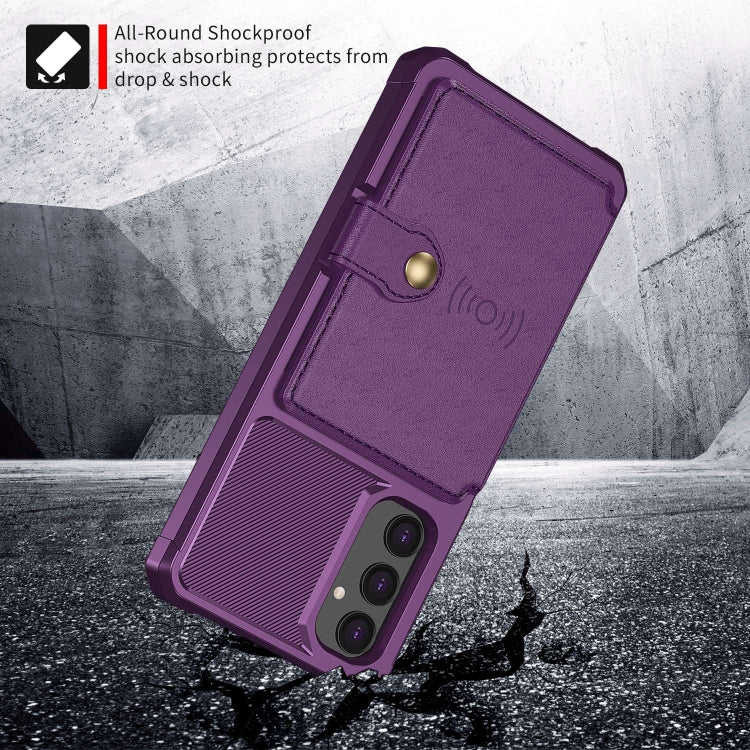 For Samsung Galaxy A05s Magnetic Wallet Card Bag Leather Phone Case