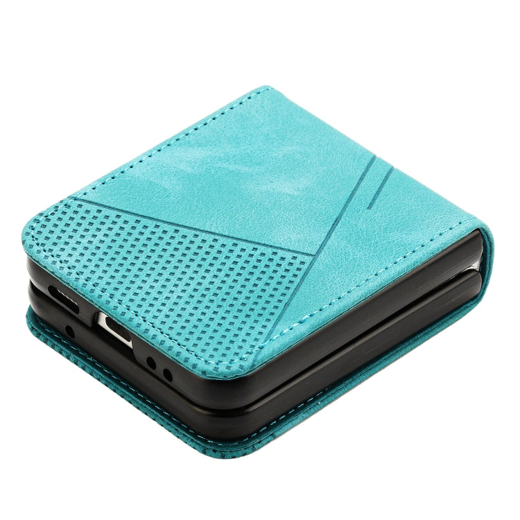 For Samsung Galaxy Z Flip4 Dream Triangle Leather Phone Case with Lanyard