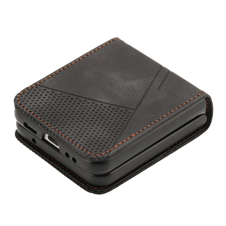 For Samsung Galaxy Z Flip4 Dream Triangle Leather Phone Case with Lanyard