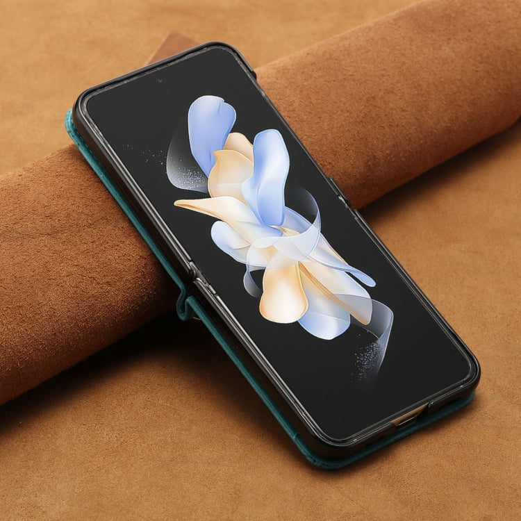 For Samsung Galaxy Z Flip5 Dream Triangle Leather Phone Case with Lanyard