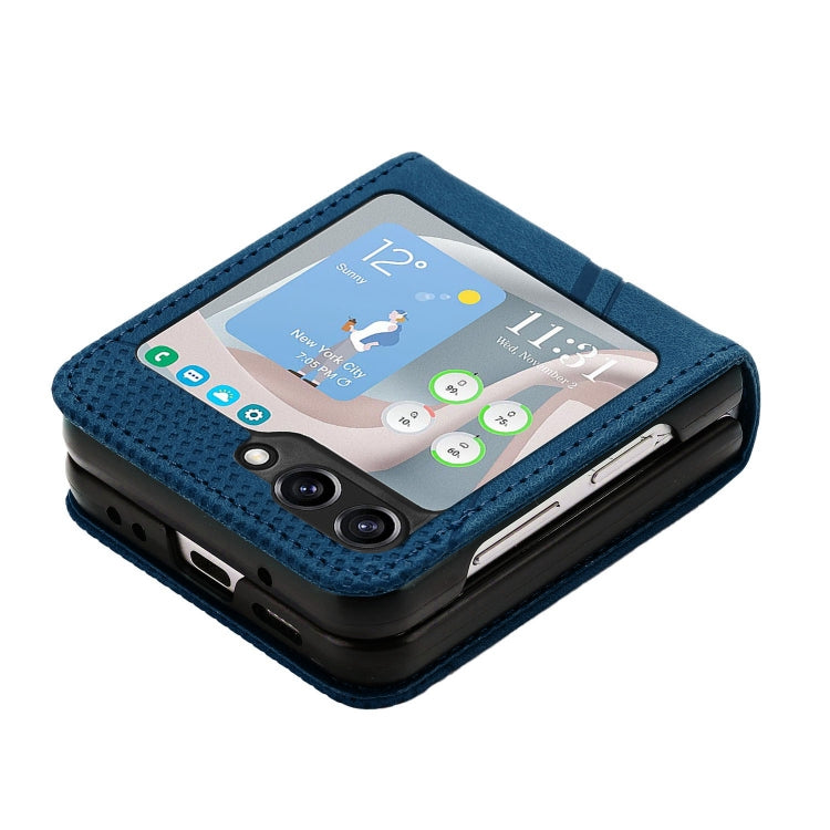 For Samsung Galaxy Z Flip5 Dream Triangle Leather Phone Case with Lanyard