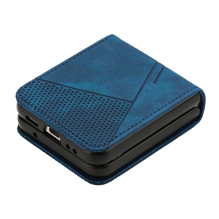 For Samsung Galaxy Z Flip5 Dream Triangle Leather Phone Case with Lanyard