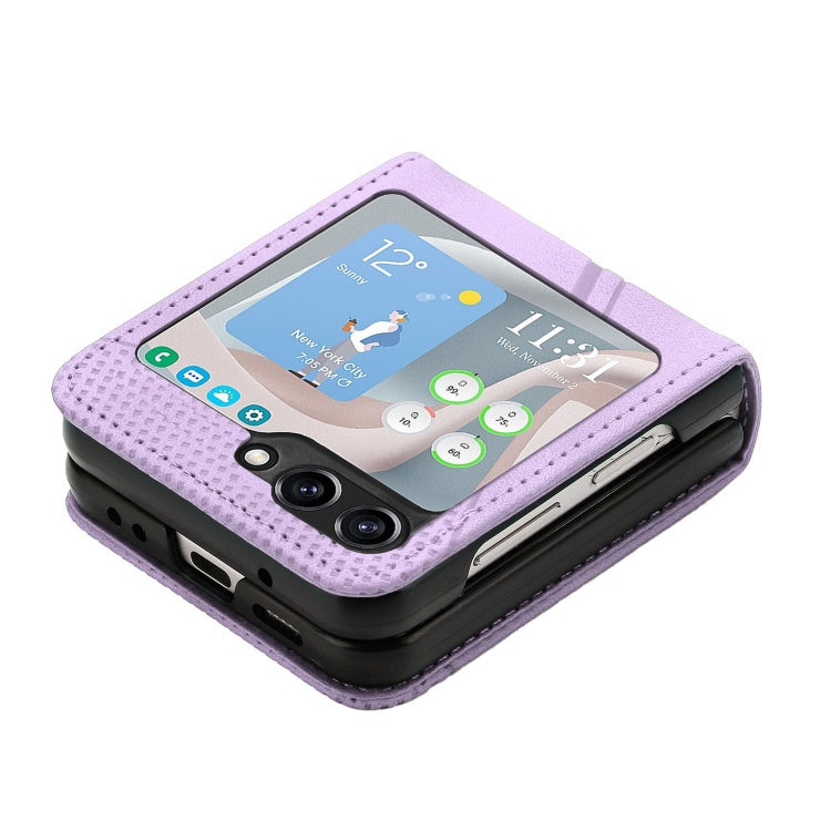 For Samsung Galaxy Z Flip5 Dream Triangle Leather Phone Case with Lanyard
