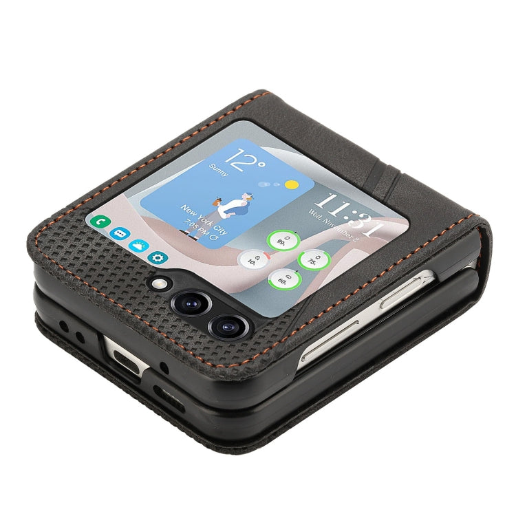 For Samsung Galaxy Z Flip5 Dream Triangle Leather Phone Case with Lanyard
