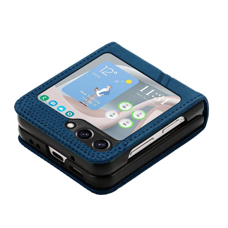 For Samsung Galaxy Z Flip7 Dream Triangle Leather Phone Case with Lanyard
