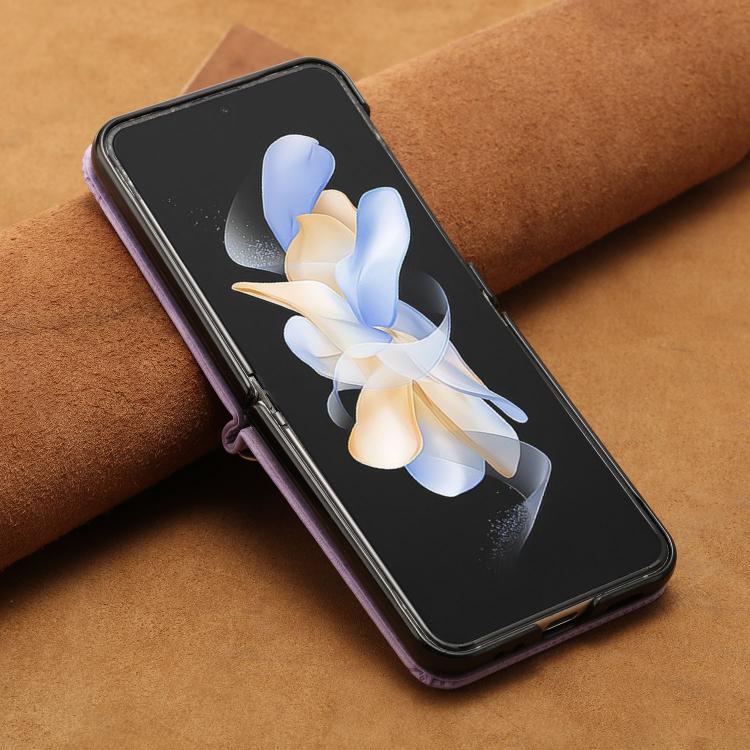 For Samsung Galaxy Z Flip7 Dream Triangle Leather Phone Case with Lanyard