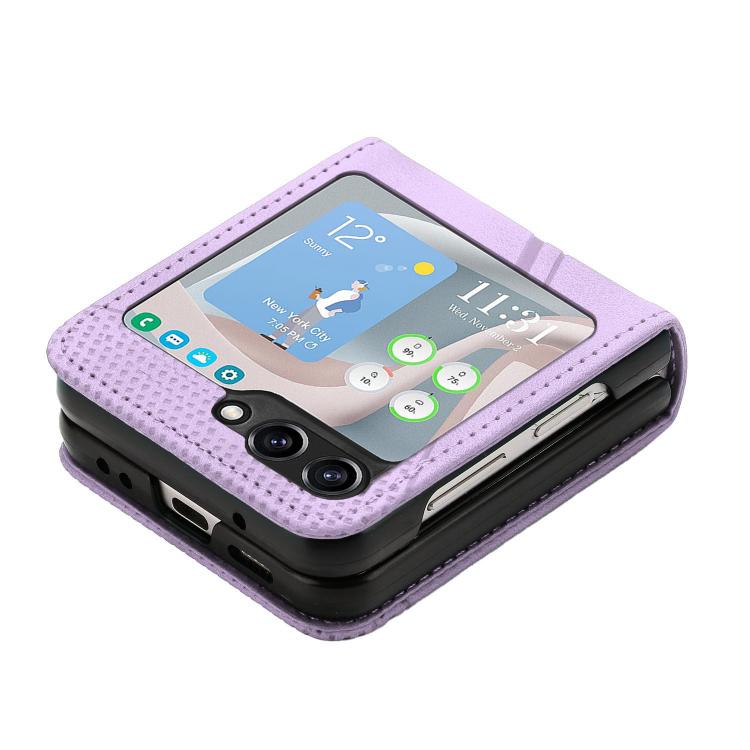 For Samsung Galaxy Z Flip7 Dream Triangle Leather Phone Case with Lanyard