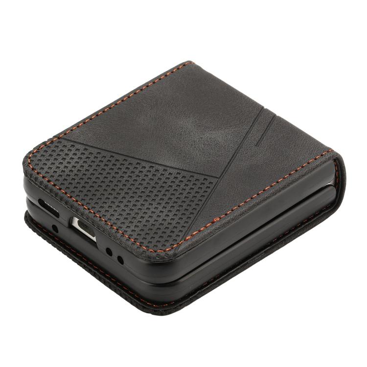 For Samsung Galaxy Z Flip7 Dream Triangle Leather Phone Case with Lanyard