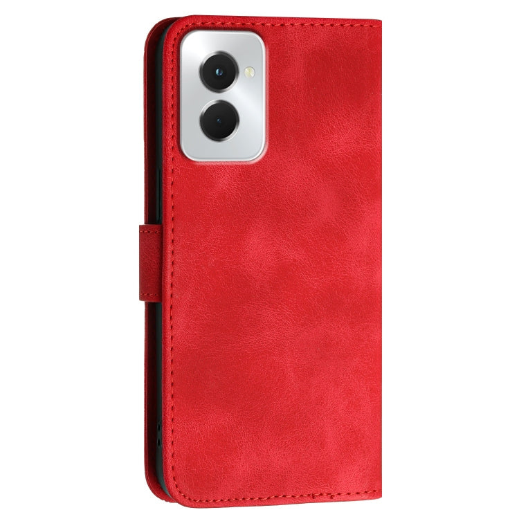 For Motorola Moto G Power 5G 2024 Grid Butterfly Embossed Pattern Leather Phone Case with Lanyard