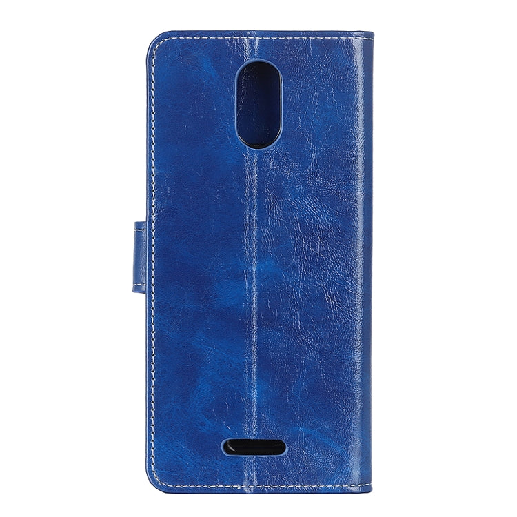 For Wiko Sunny 5 Retro Crazy Horse Texture Horizontal Flip Leather Case with Holder & Card Slots & Photo Frame & Wallet