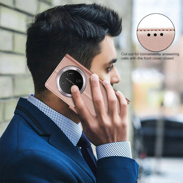 For Honor X9c 5G Global Litchi Texture RFID Anti-theft Leather Phone Case