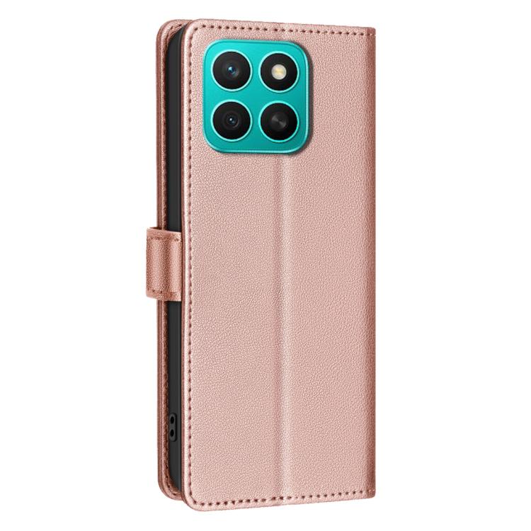 For Honor X8c 4G Litchi Texture RFID Anti-theft Leather Phone Case