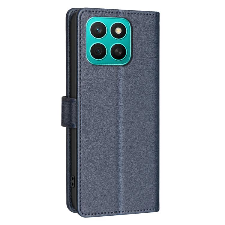 For Honor X8c 4G Litchi Texture RFID Anti-theft Leather Phone Case