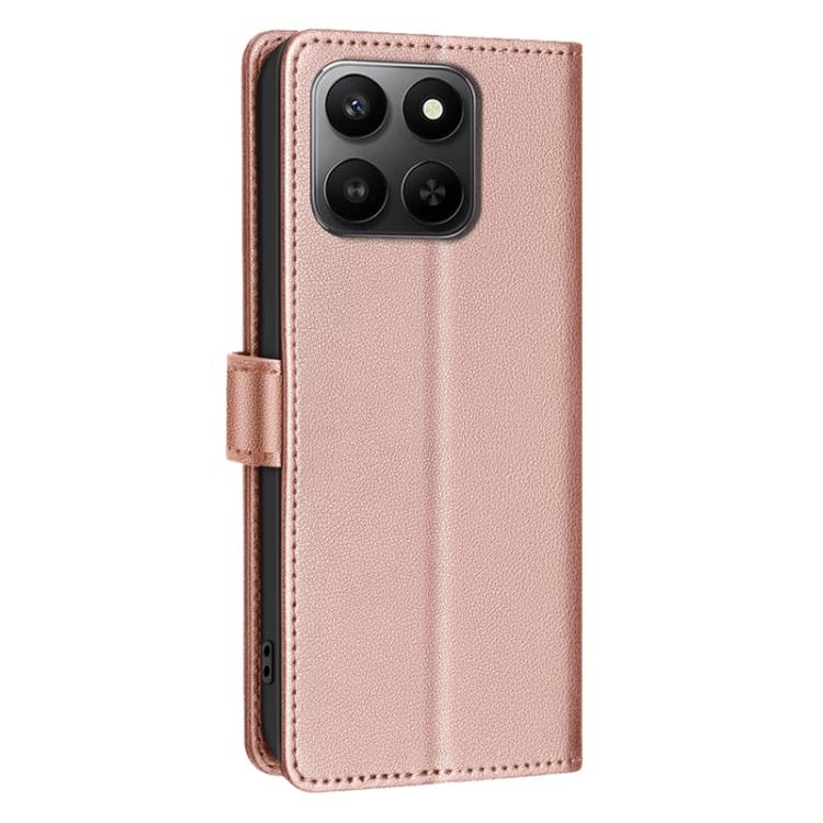 For Honor X7d 5G Litchi Texture RFID Anti-theft Leather Phone Case