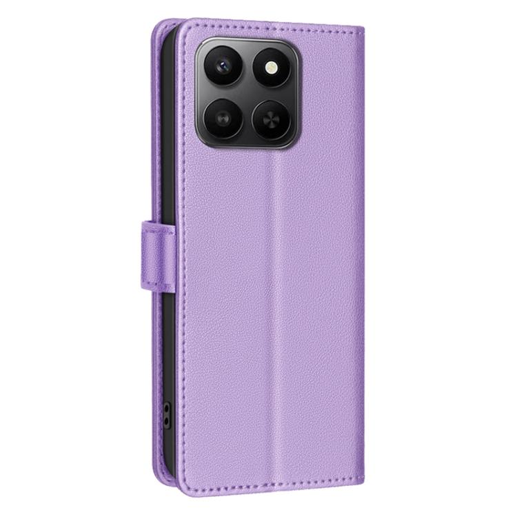For Honor X7d 5G Litchi Texture RFID Anti-theft Leather Phone Case