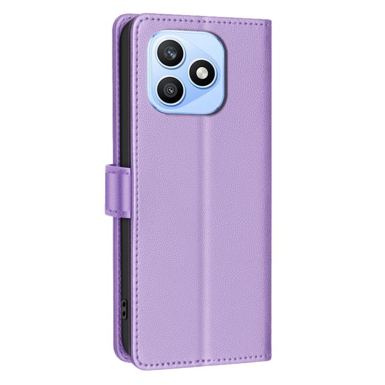 For Honor X8d 4G Litchi Texture RFID Anti-theft Leather Phone Case