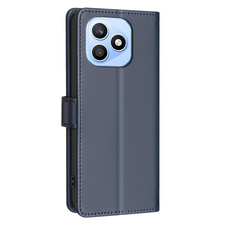 For Honor X8d 4G Litchi Texture RFID Anti-theft Leather Phone Case