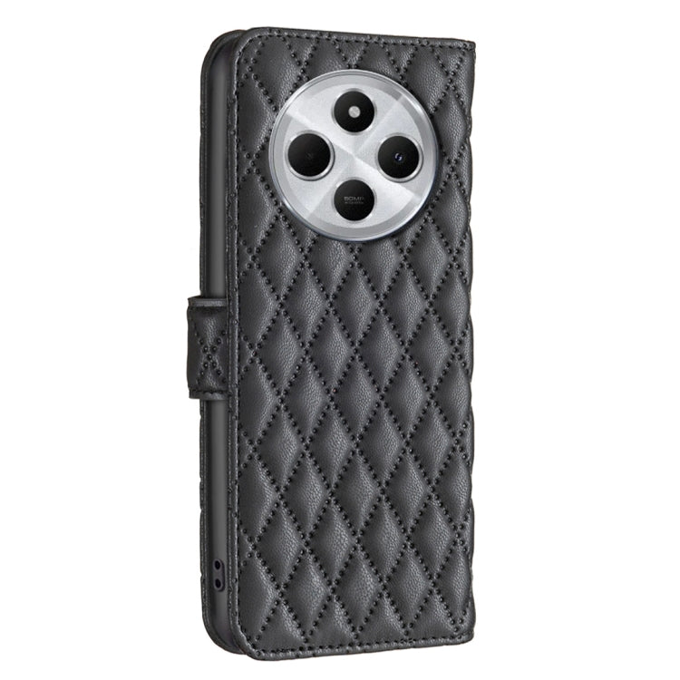 For Redmi 14C 4G Diamond Lattice Wallet Flip Leather Phone Case