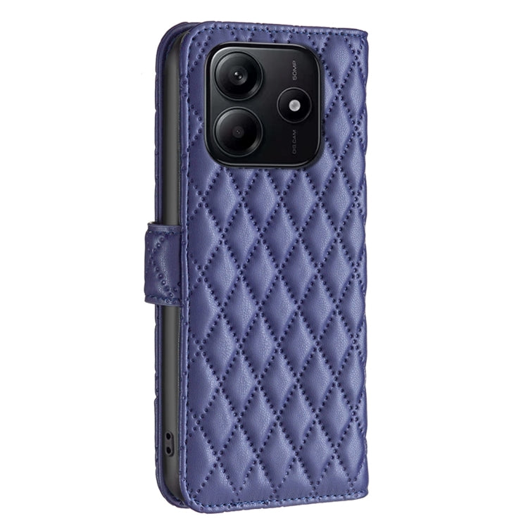 For Redmi Note 14 5G Diamond Lattice Wallet Flip Leather Phone Case