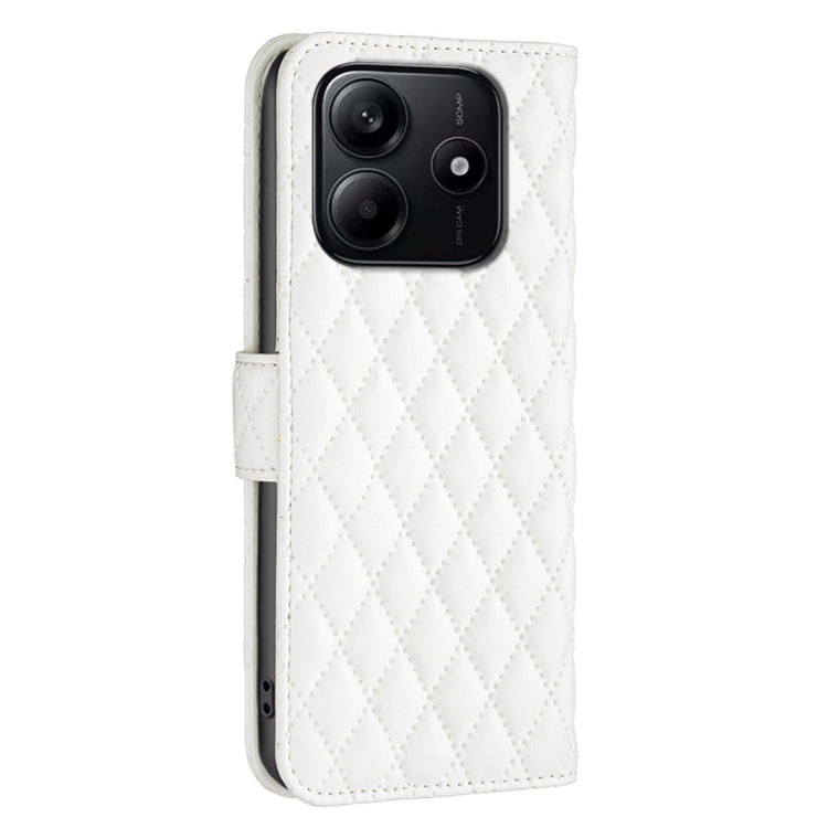 For Redmi Note 14 5G Diamond Lattice Wallet Flip Leather Phone Case