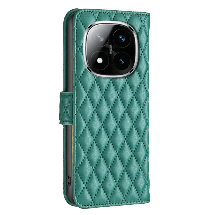 For Redmi Note 14 Pro 5G / Note 14 Pro+ 5G Diamond Lattice Wallet Flip Leather Phone Case