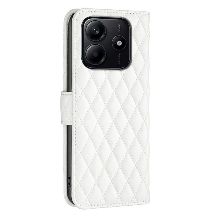 For Redmi Note 14 4G 163.25mm Diamond Lattice Wallet Flip Leather Phone Case