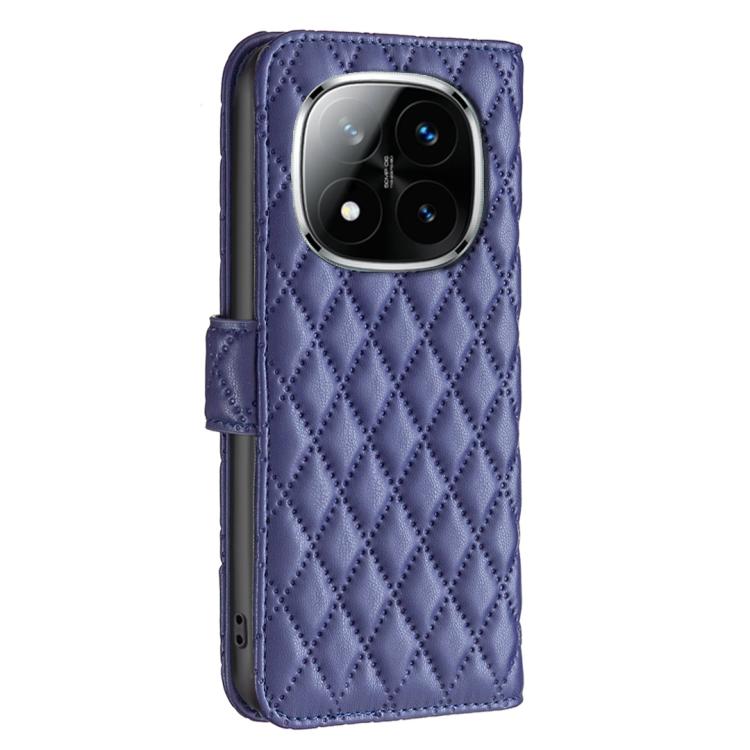 For Redmi Note 14 Pro 4G Diamond Lattice Wallet Flip Leather Phone Case