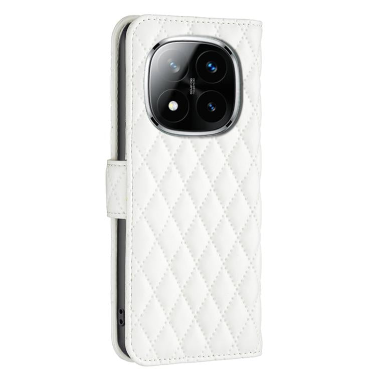 For Redmi Note 14 Pro 4G Diamond Lattice Wallet Flip Leather Phone Case