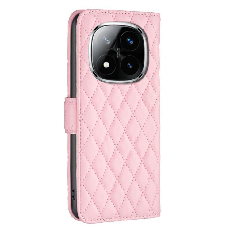 For Redmi Note 14 Pro 4G Diamond Lattice Wallet Flip Leather Phone Case