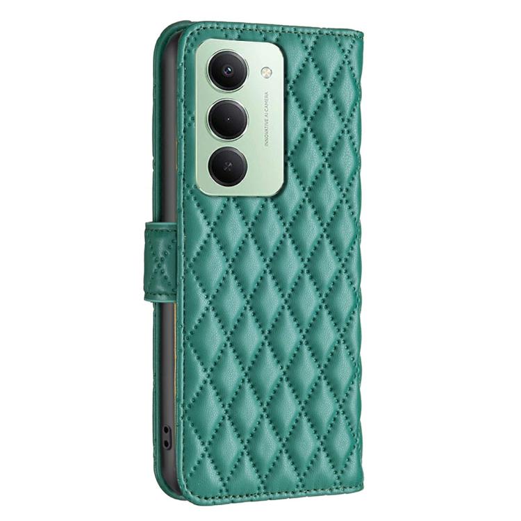 For Redmi 15 5G Global / 15 4G SEA 169.5mm Diamond Lattice Wallet Flip Leather Phone Case