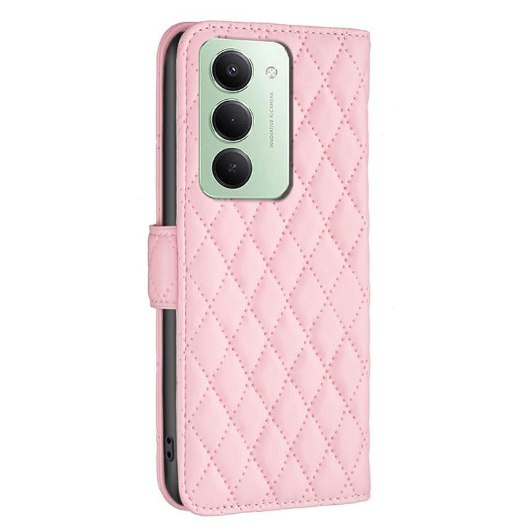 For Redmi 15 5G Global / 15 4G SEA 169.5mm Diamond Lattice Wallet Flip Leather Phone Case