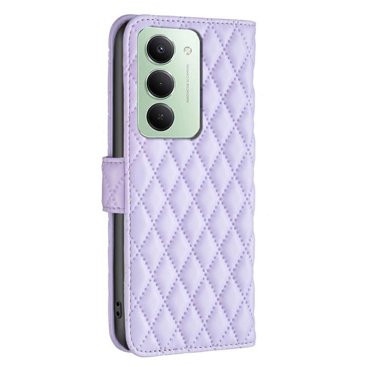 For Redmi 15 5G Global / 15 4G SEA 169.5mm Diamond Lattice Wallet Flip Leather Phone Case