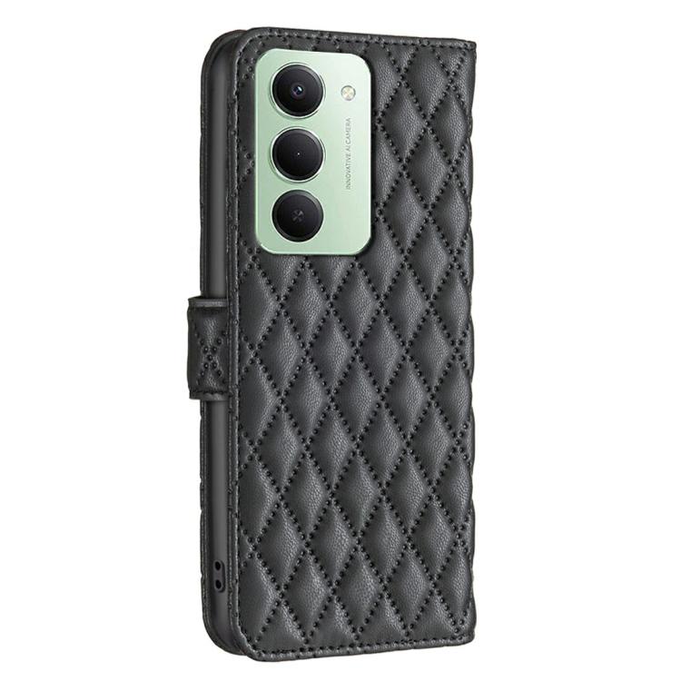 For Redmi 15 5G Global / 15 4G SEA 169.5mm Diamond Lattice Wallet Flip Leather Phone Case