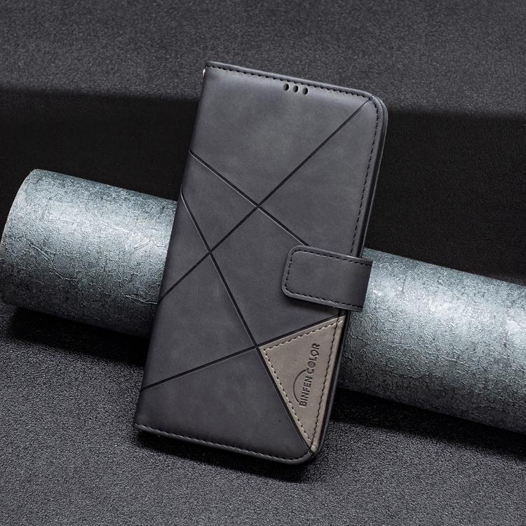 For Redmi Note 14 Pro 4G Magnetic Buckle Rhombus Texture Leather Phone Case