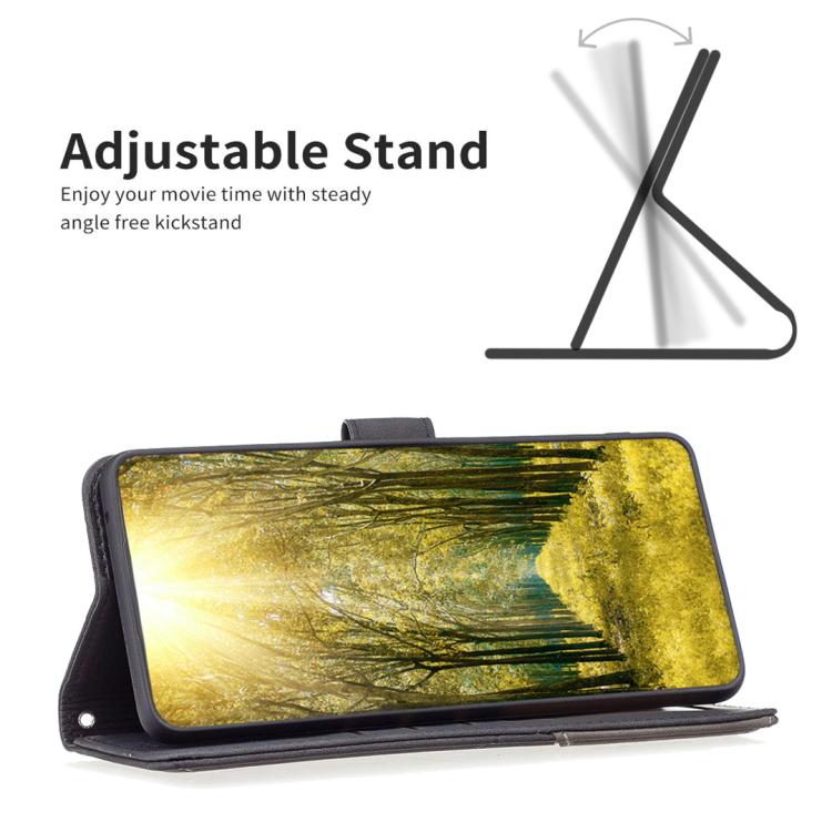 For Redmi K80 / K80 Pro Magnetic Buckle Rhombus Texture Leather Phone Case
