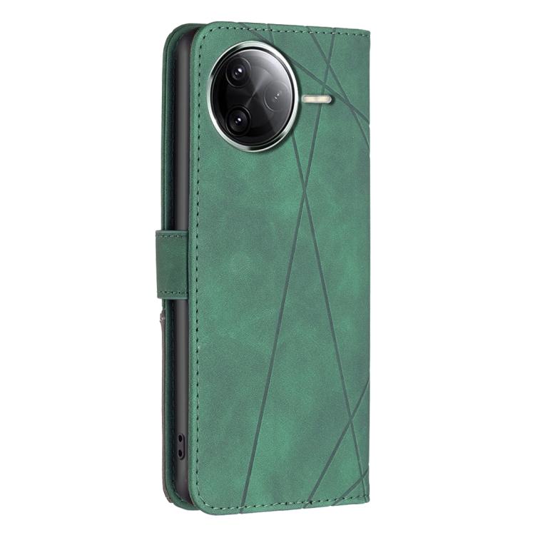 For Redmi K80 / K80 Pro Magnetic Buckle Rhombus Texture Leather Phone Case