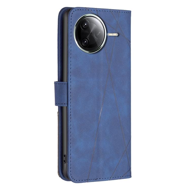 For Redmi K80 / K80 Pro Magnetic Buckle Rhombus Texture Leather Phone Case