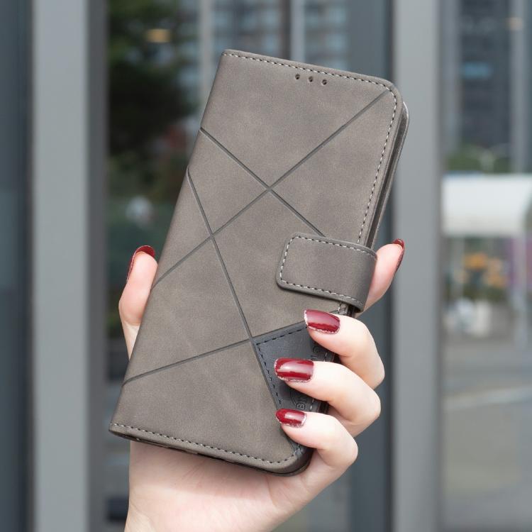 For Redmi Turbo 4 Pro Magnetic Buckle Rhombus Texture Leather Phone Case