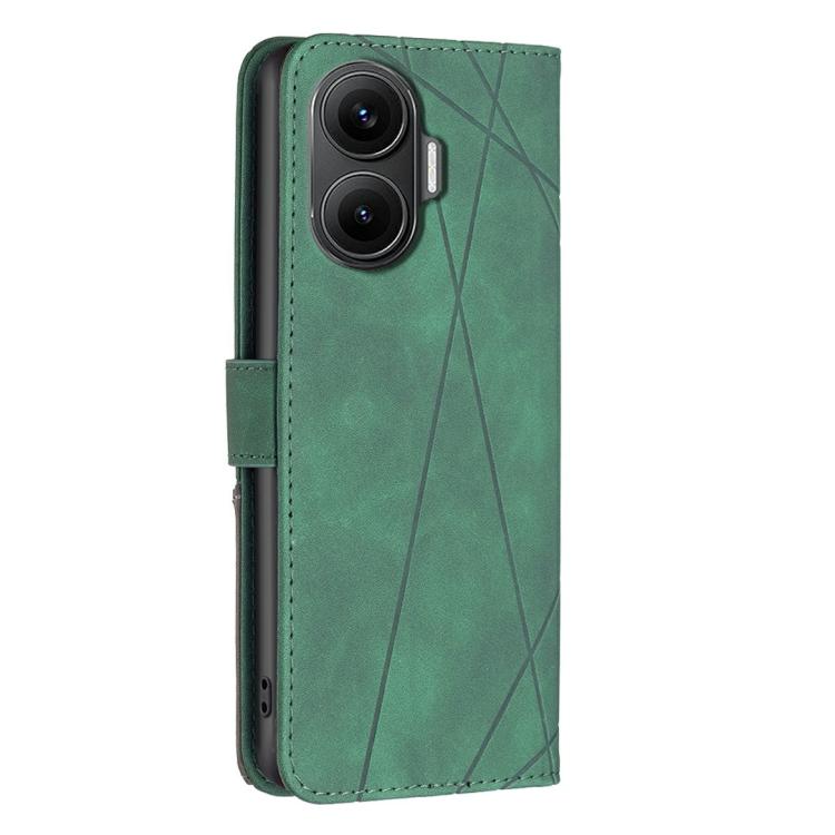 For Redmi Turbo 4 Pro Magnetic Buckle Rhombus Texture Leather Phone Case