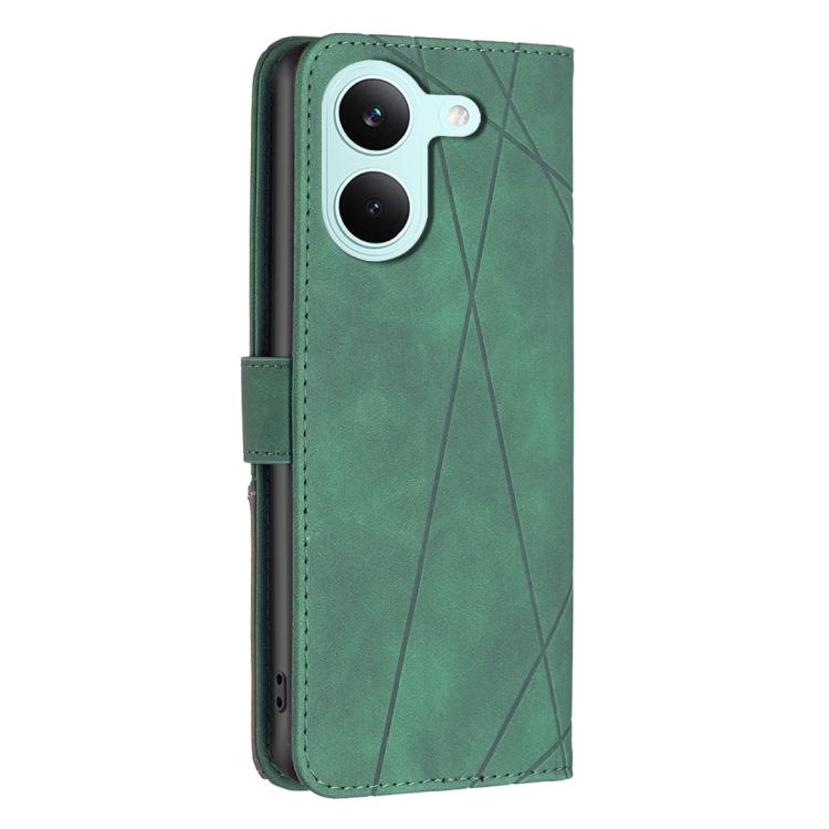 For Redmi Tubo 5 / Poco X8 Pro 5G Magnetic Buckle Rhombus Texture Leather Phone Case