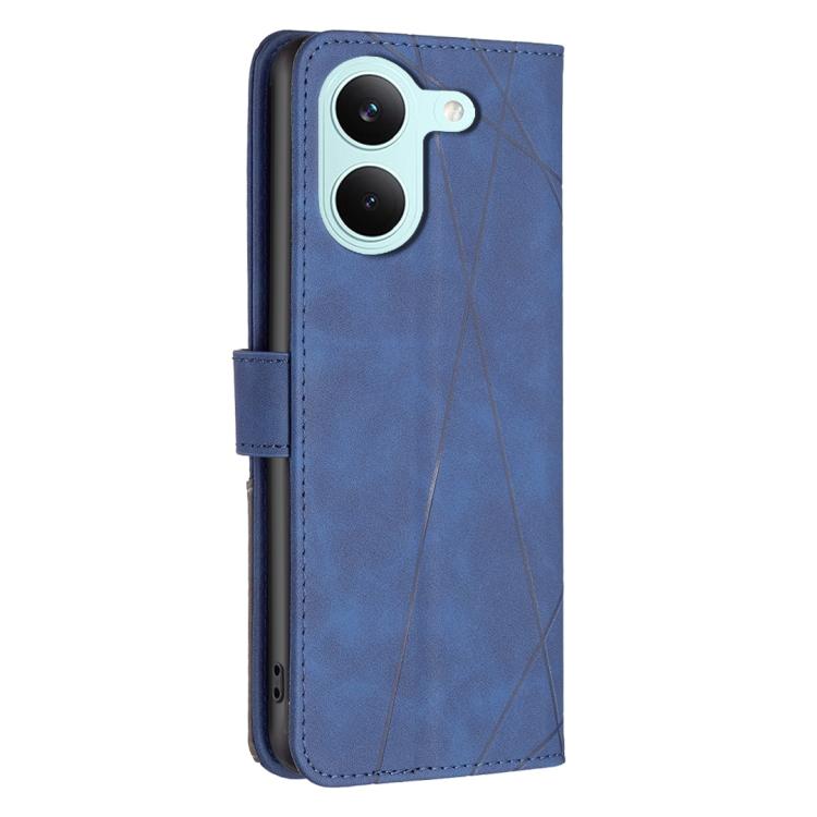 For Redmi Tubo 5 / Poco X8 Pro 5G Magnetic Buckle Rhombus Texture Leather Phone Case