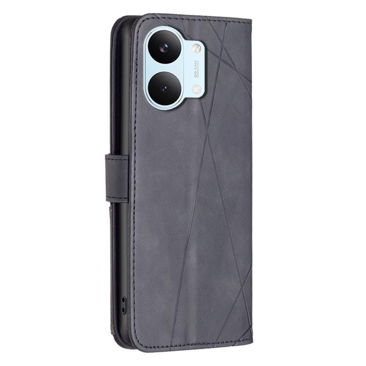 For Redmi Tubo 5 Max / Poco X8 Pro Max Magnetic Buckle Rhombus Texture Leather Phone Case