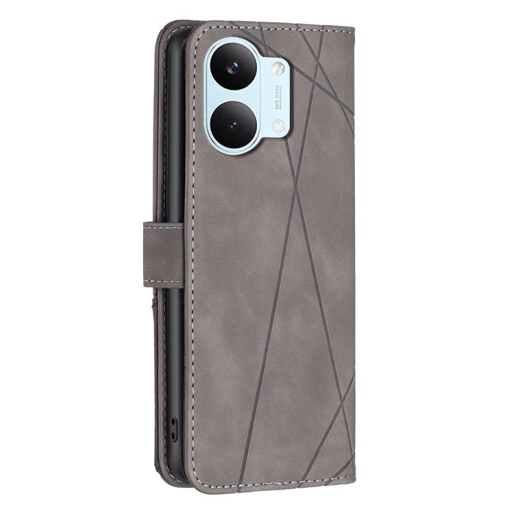 For Redmi Tubo 5 Max / Poco X8 Pro Max Magnetic Buckle Rhombus Texture Leather Phone Case