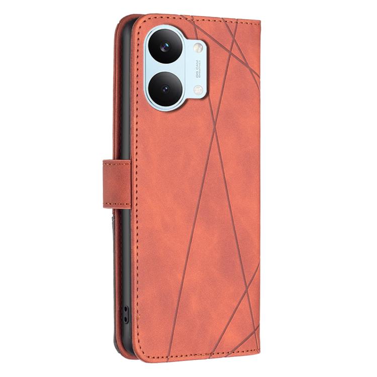 For Redmi Tubo 5 Max / Poco X8 Pro Max Magnetic Buckle Rhombus Texture Leather Phone Case