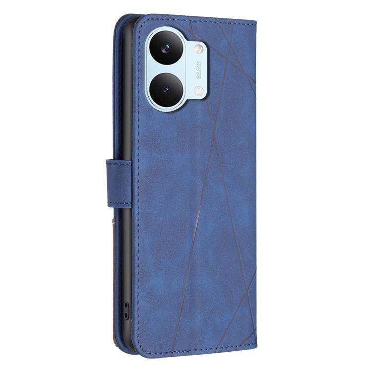 For Redmi Tubo 5 Max / Poco X8 Pro Max Magnetic Buckle Rhombus Texture Leather Phone Case
