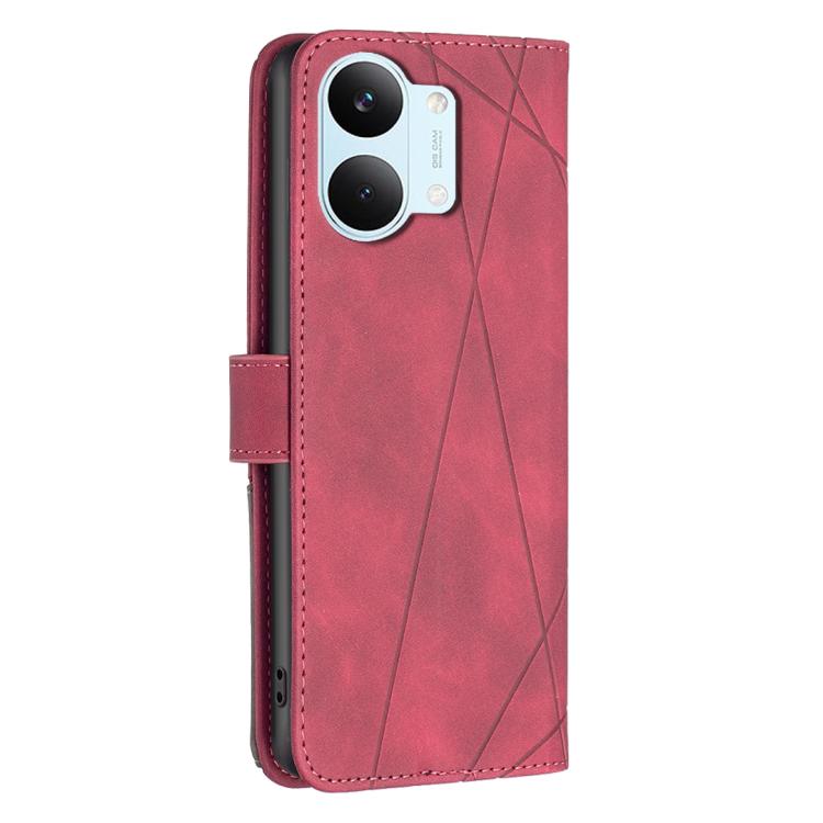 For Redmi Tubo 5 Max / Poco X8 Pro Max Magnetic Buckle Rhombus Texture Leather Phone Case
