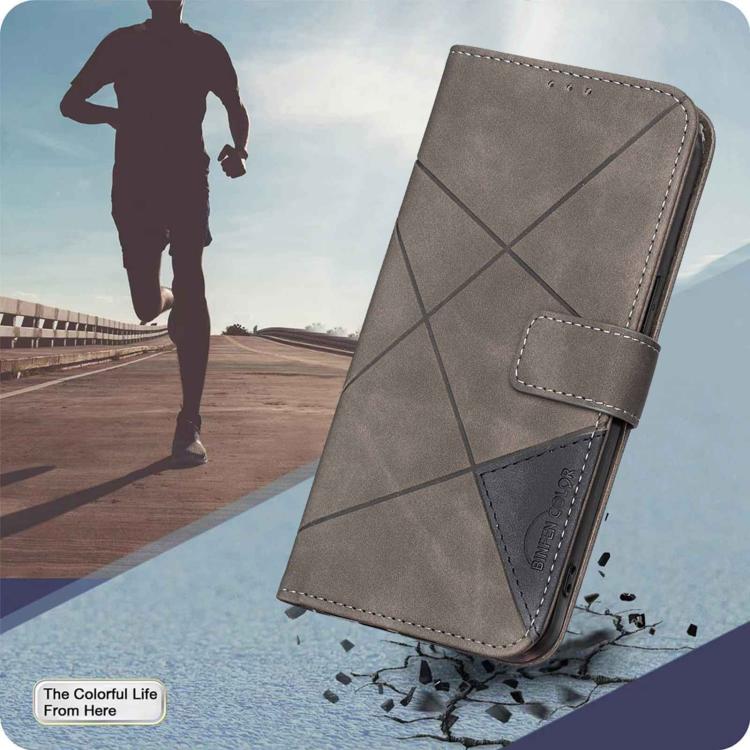For Redmi 15a 5G Magnetic Buckle Rhombus Texture Leather Phone Case